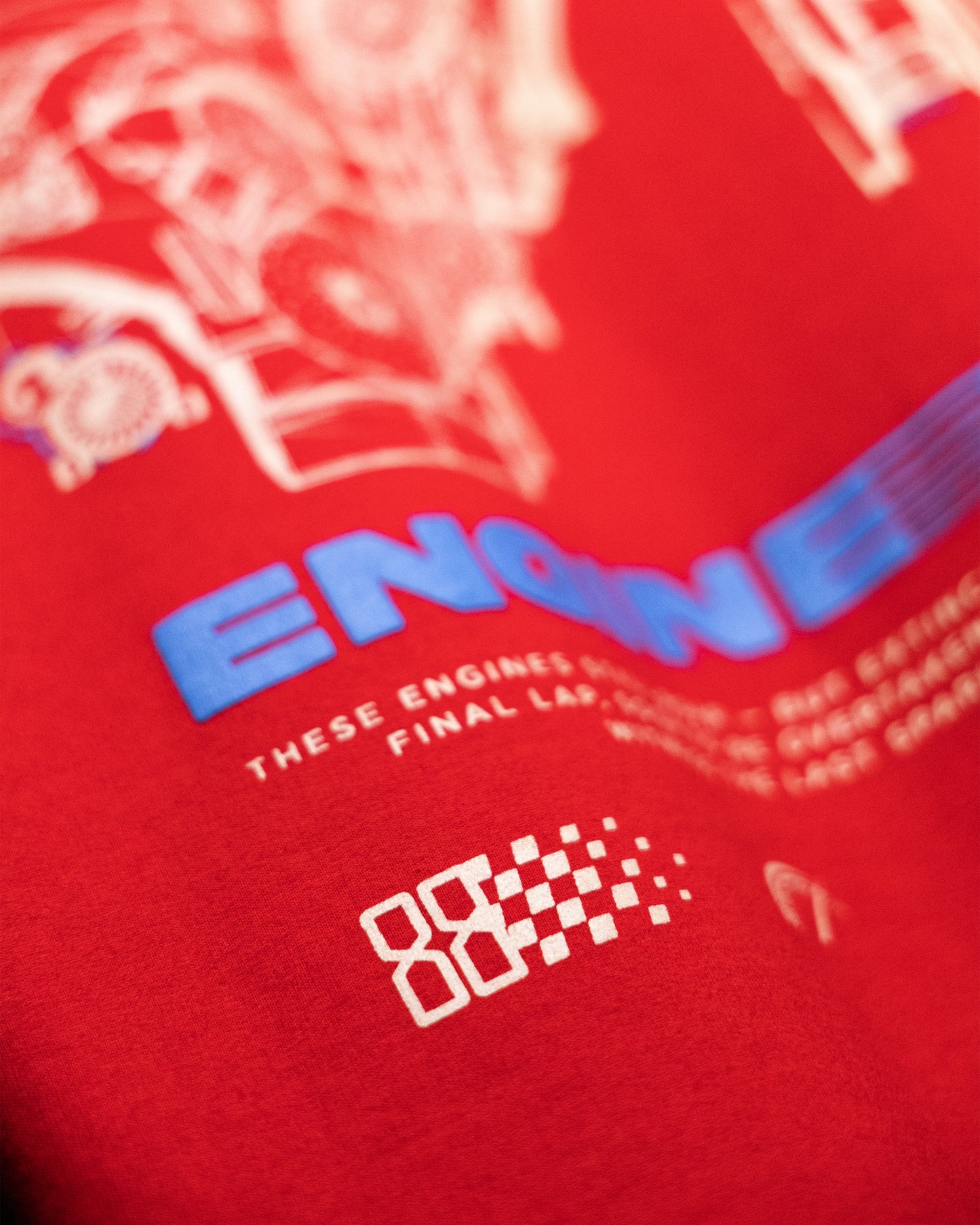 ENGINE EXTINCTION OVERSIZED TEE [RED]