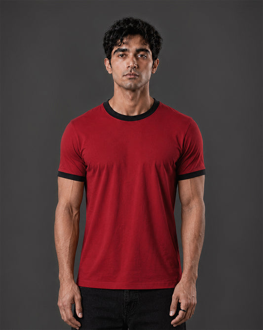 Classic ringer tee [RED/BLACK]