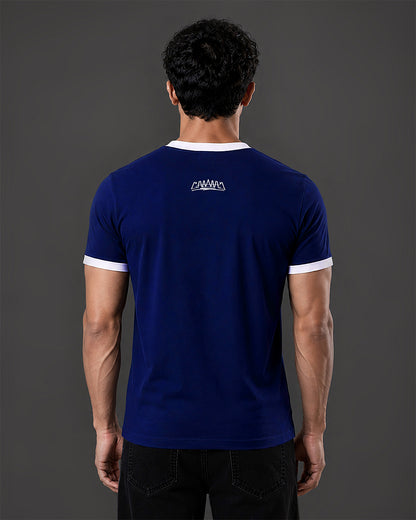 Cropped Ringer tee [NAVY/WHITE]