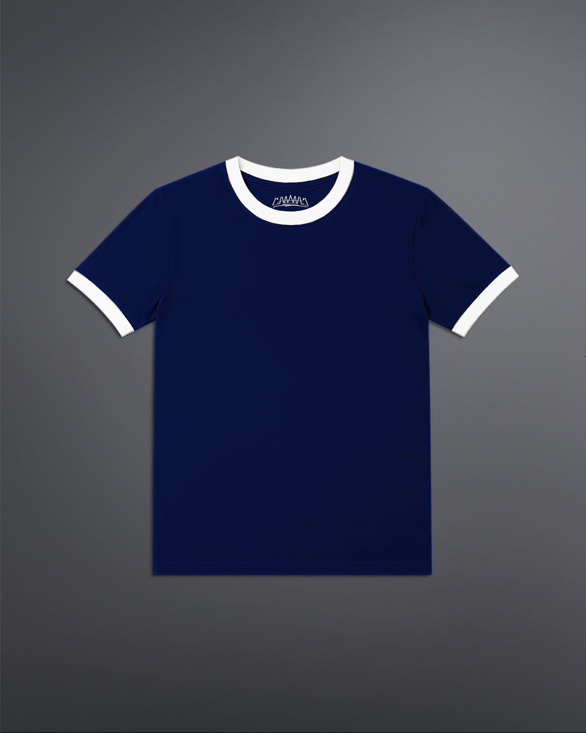 Cropped Ringer tee [NAVY/WHITE]
