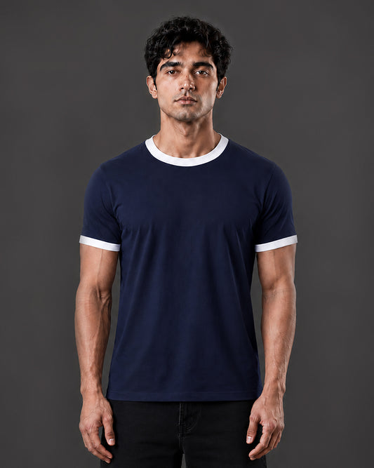 Classic ringer tee [NAVY/WHITE]