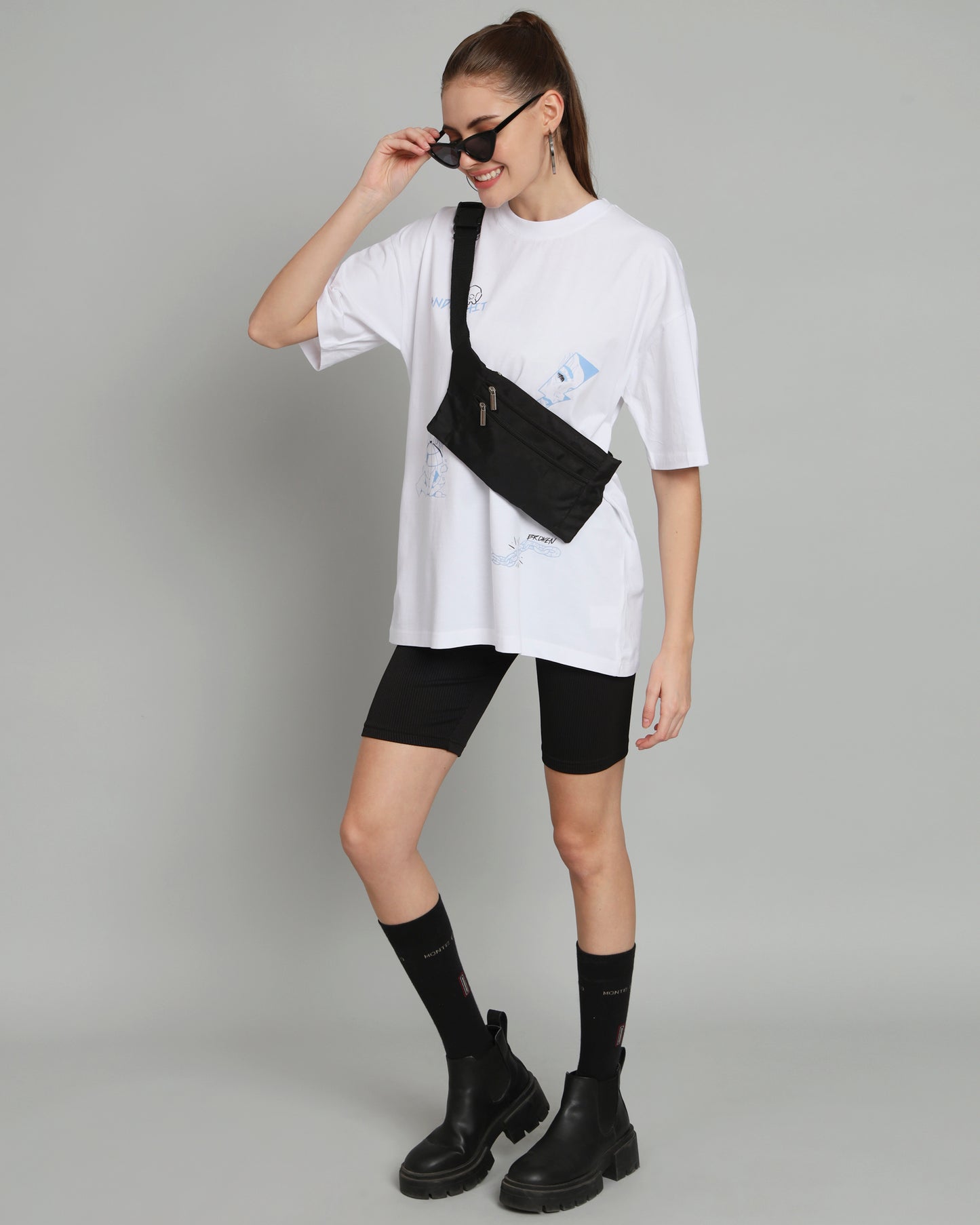 Random Shit Oversized Tee [white]