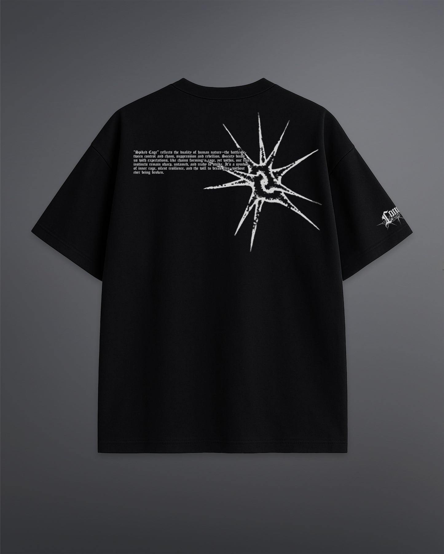 Spiked Cage Tee [BLACK]