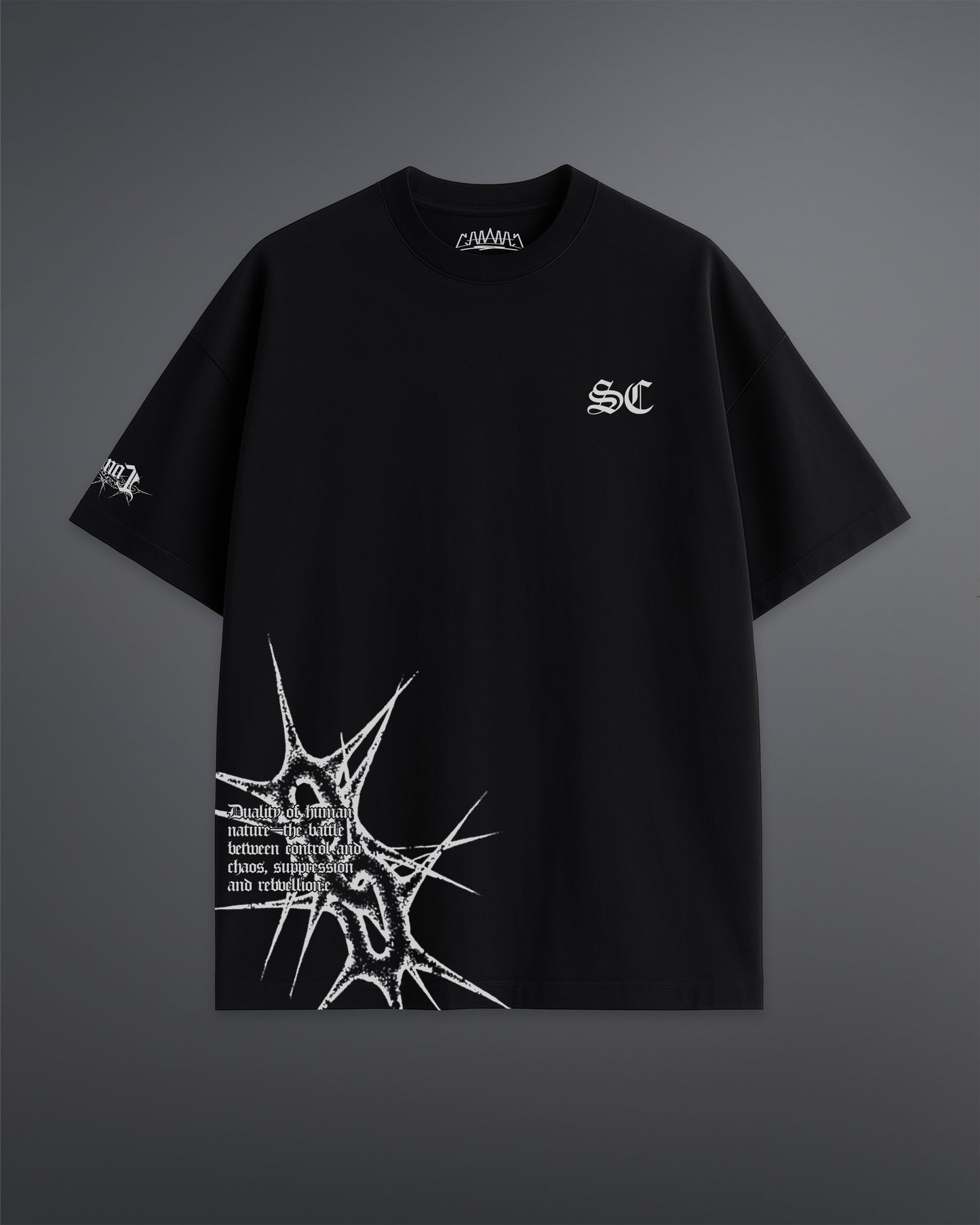 Spiked Cage Tee [BLACK]