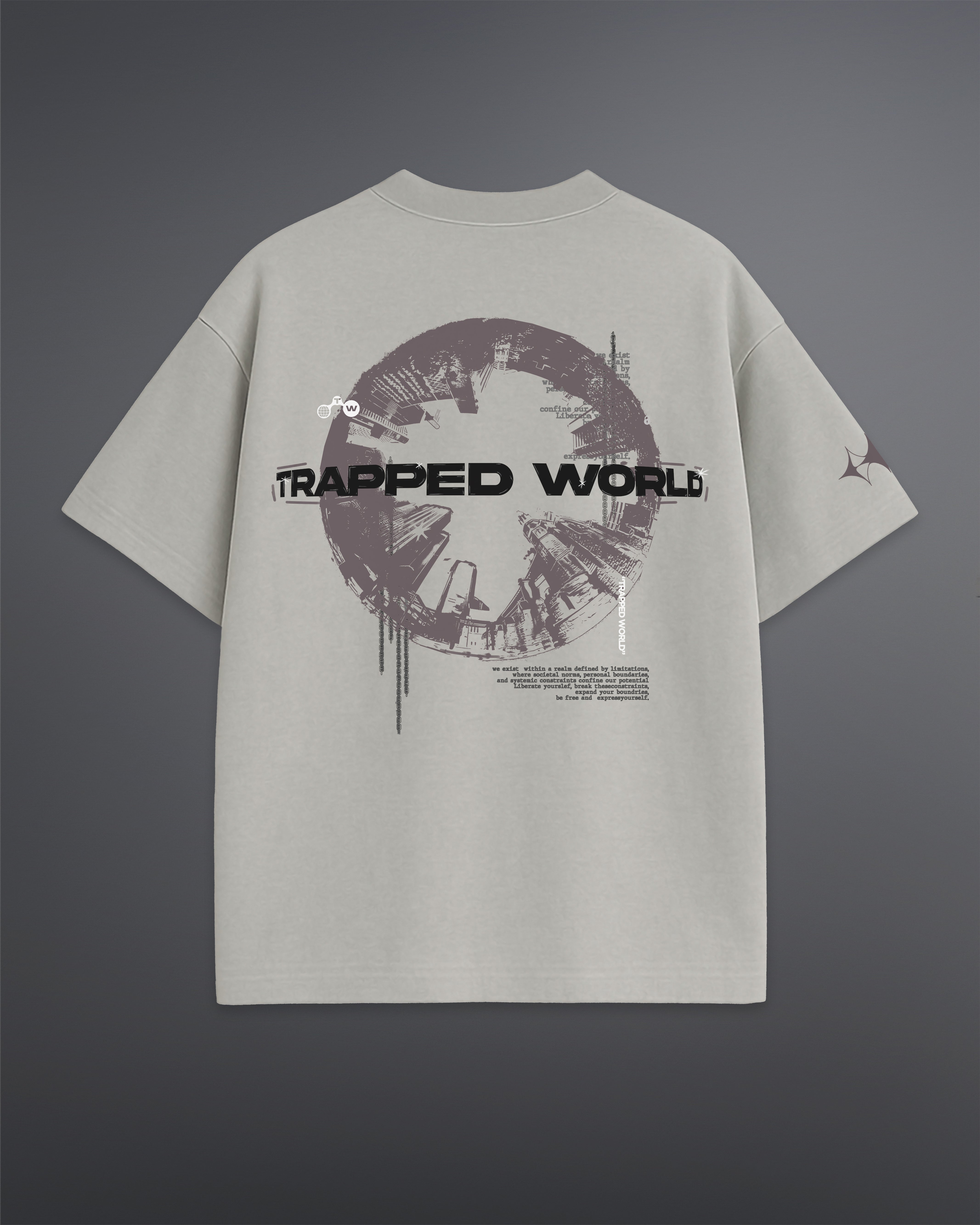 Trapped World Oversized Tee – Cannac