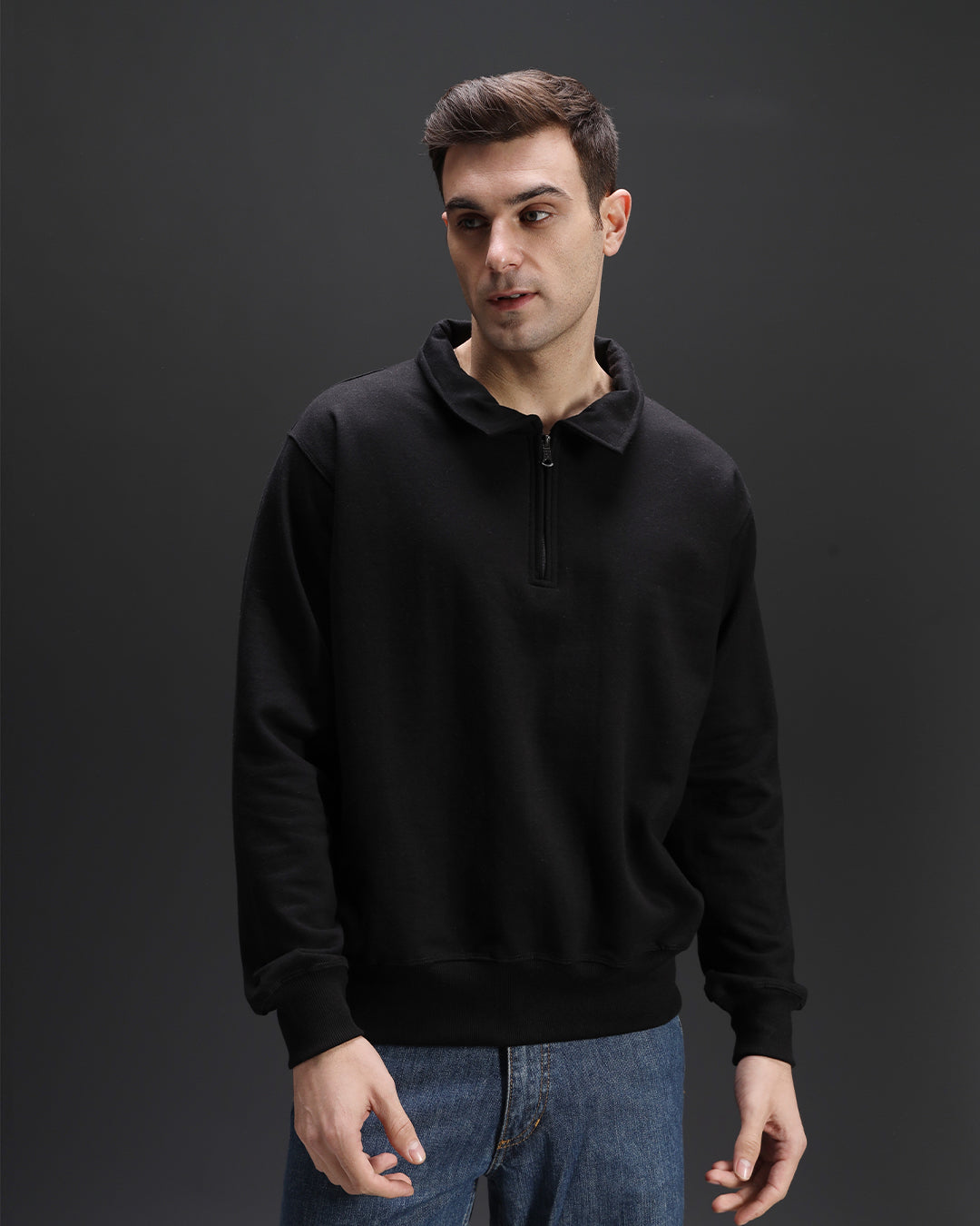 Collar Sweatshirt